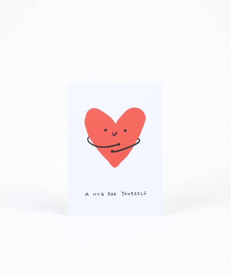 KAUF DICH GLüCKLICH Postkarte Hug Weiü