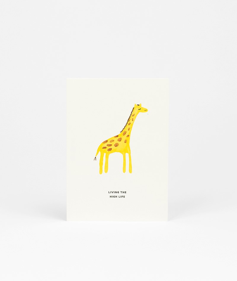 KAUF DICH GLüCKLICH Postkarte Living The High Life