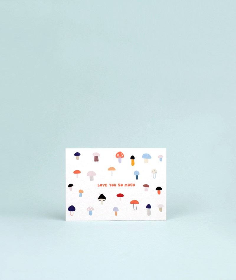 KAUF DICH GLüCKLICH Postkarte Love You So Mush
