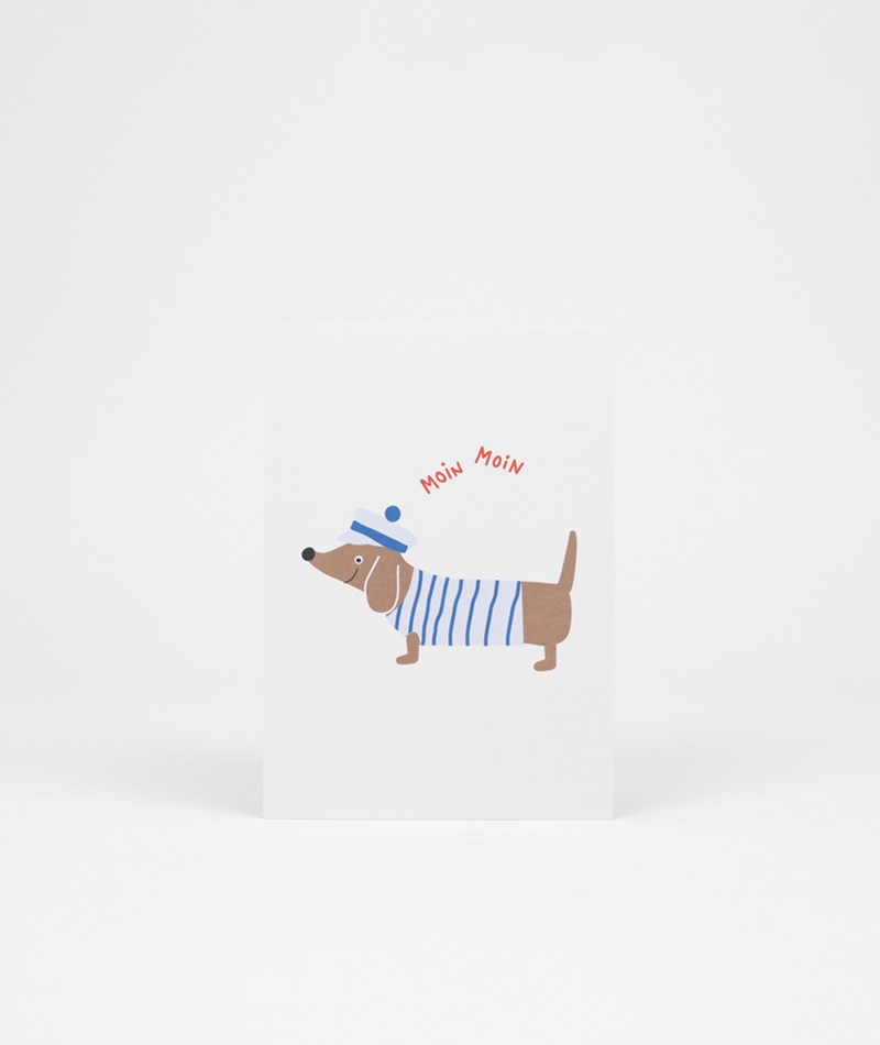 KAUF DICH GLüCKLICH Postkarte Moin Weiü