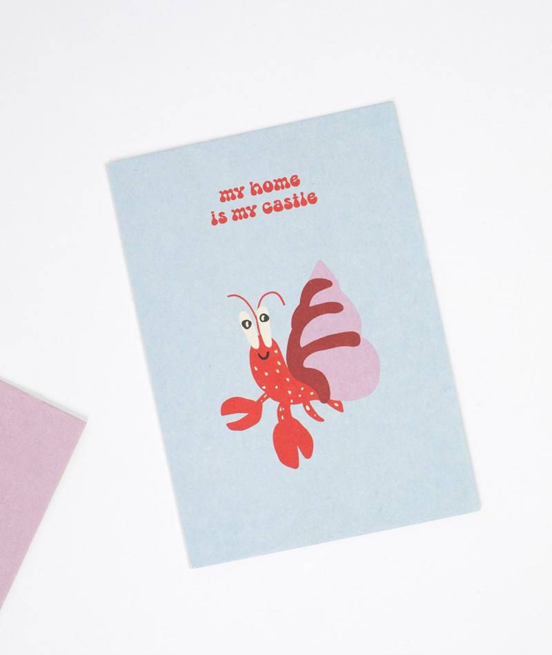 KAUF DICH GLüCKLICH Postkarte MyHomeIsMy