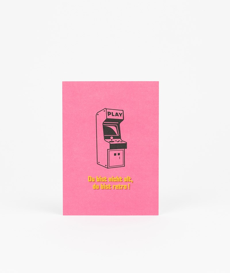 KAUF DICH GLüCKLICH Postkarte Retro