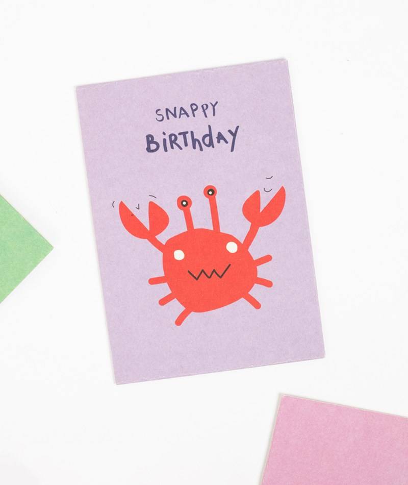 KAUF DICH GLüCKLICH Postkarte SnappyBirt