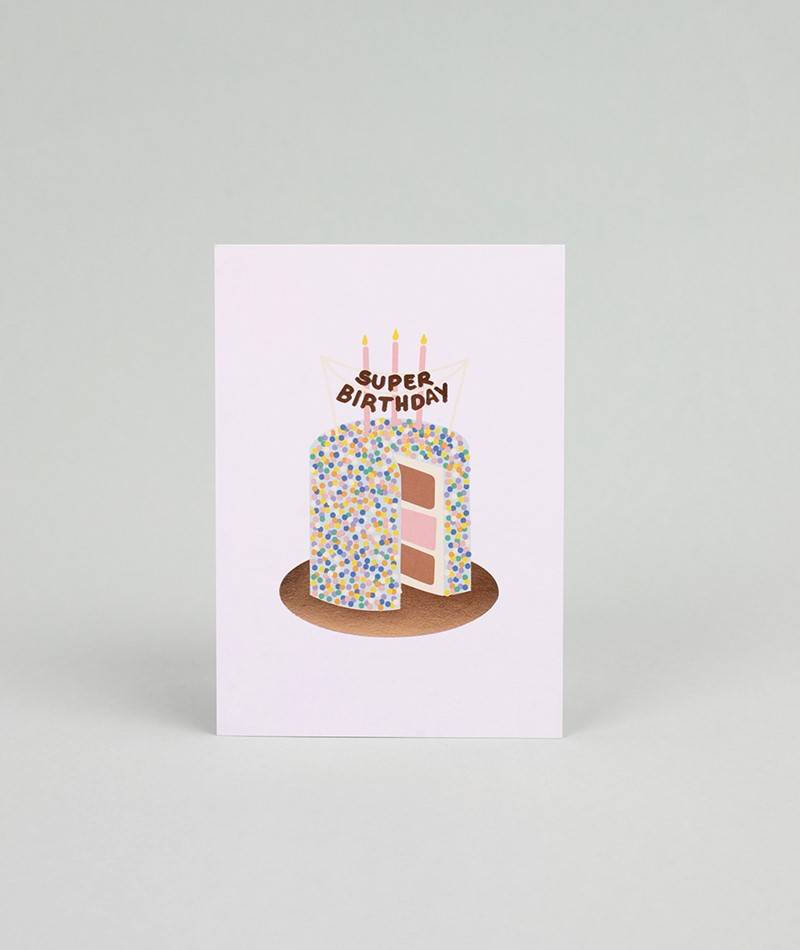 KAUF DICH GLüCKLICH Postkarte Super Birthday