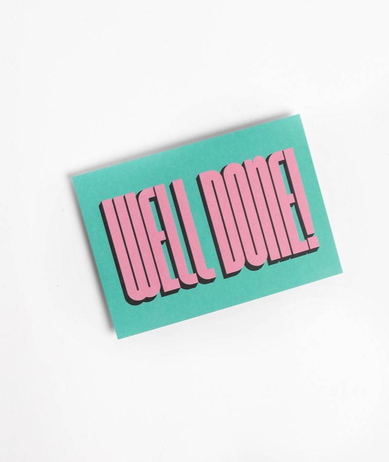 KAUF DICH GLüCKLICH Postkarte WellDone