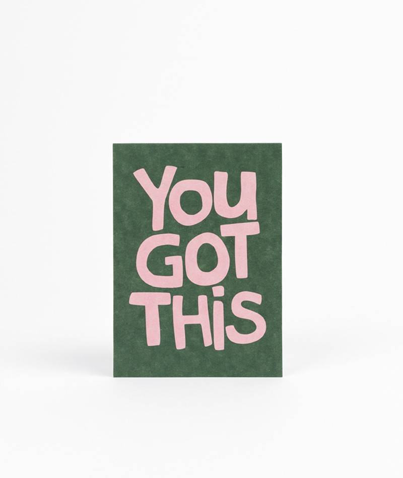 KAUF DICH GLüCKLICH Postkarte You Got This