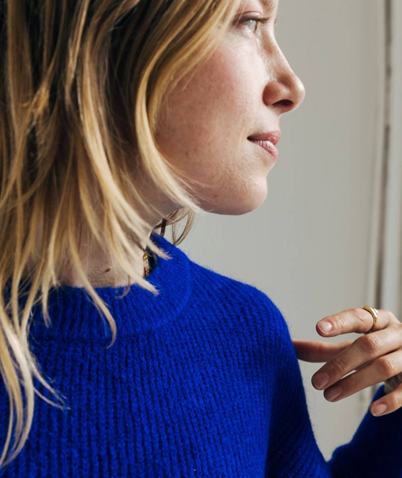 KAUF DICH GLüCKLICH Pullover Blau