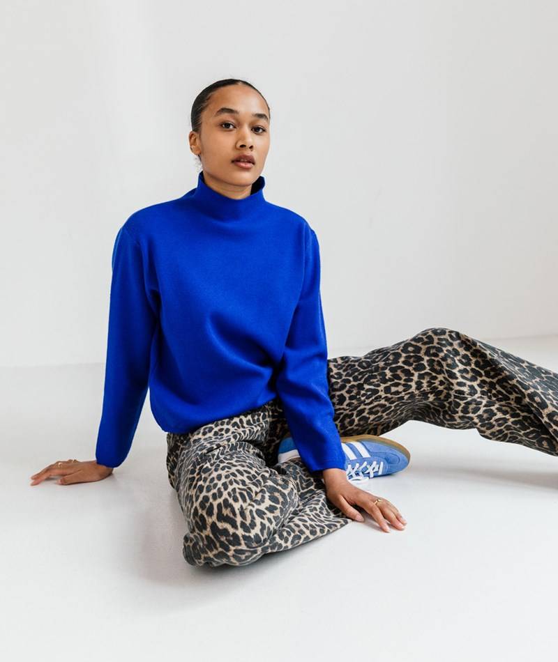 KAUF DICH GLüCKLICH Pullover Blau