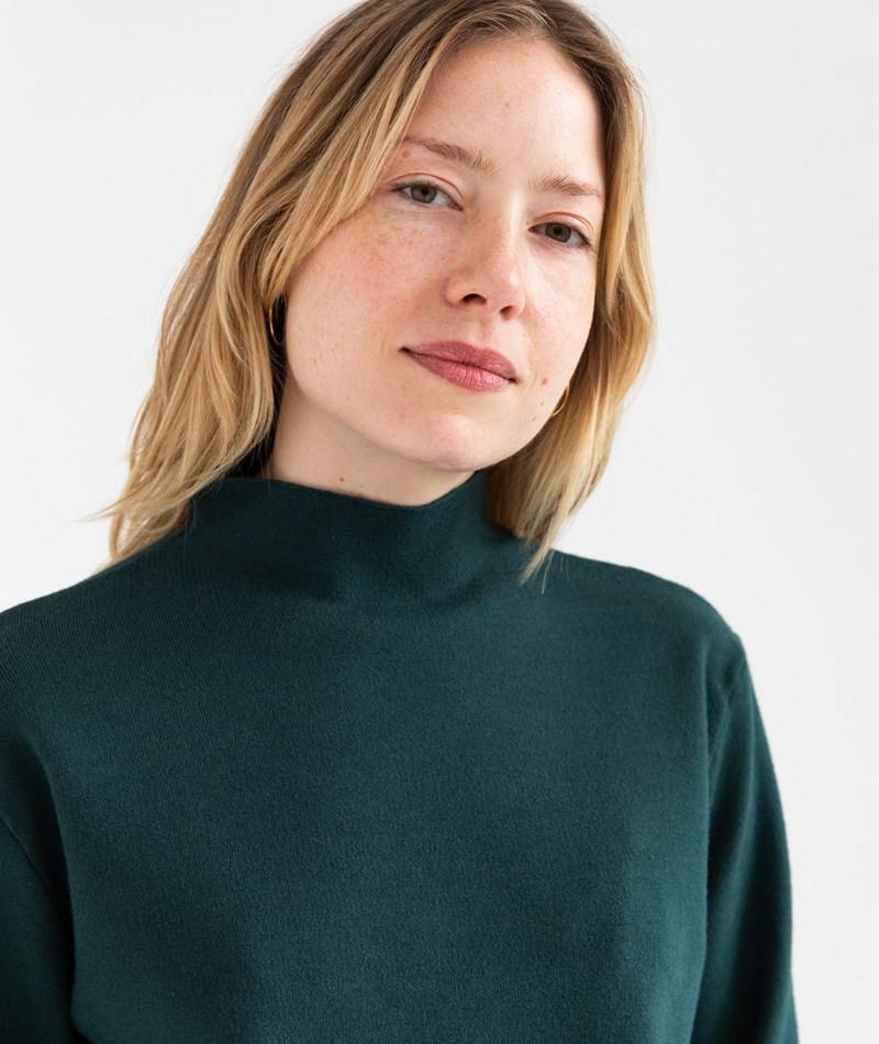 KAUF DICH GLüCKLICH Pullover Dunkelgrün