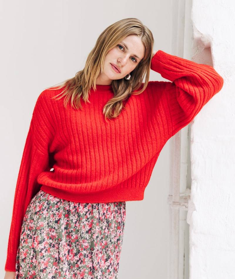 KAUF DICH GLüCKLICH Pullover rot