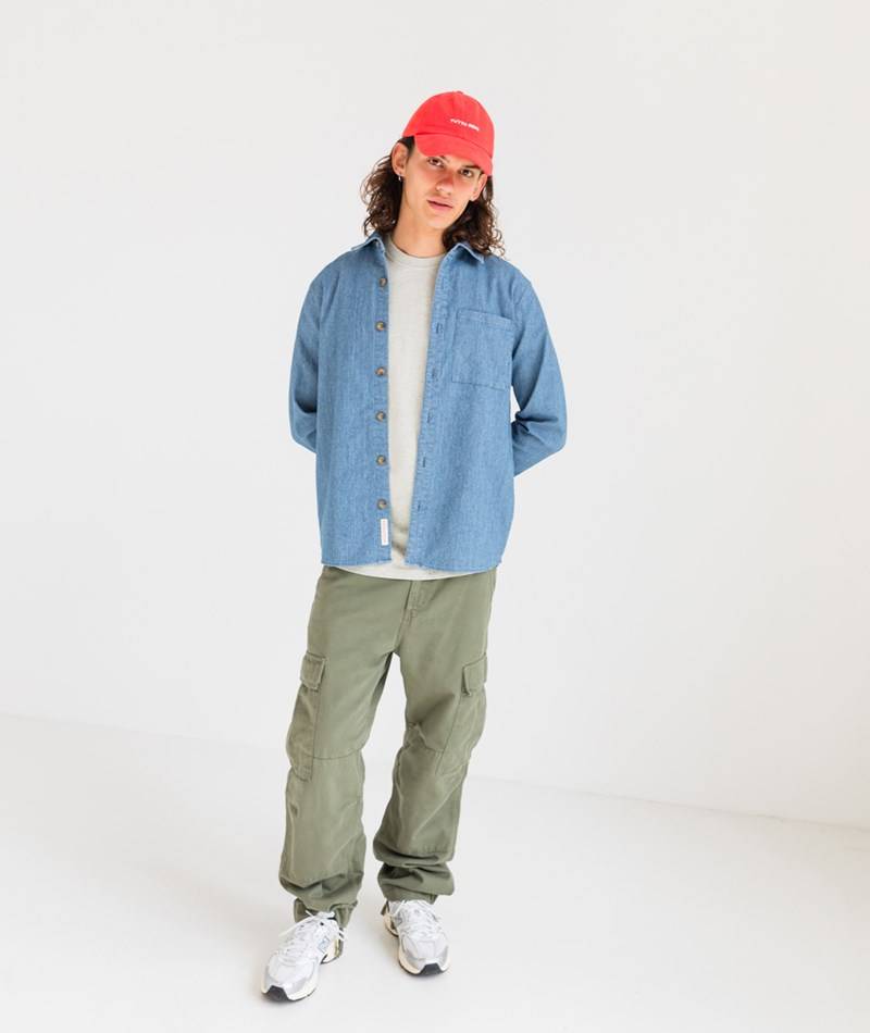 Kauf Dich Glücklich REVOLUTION Loose Hemd Blau