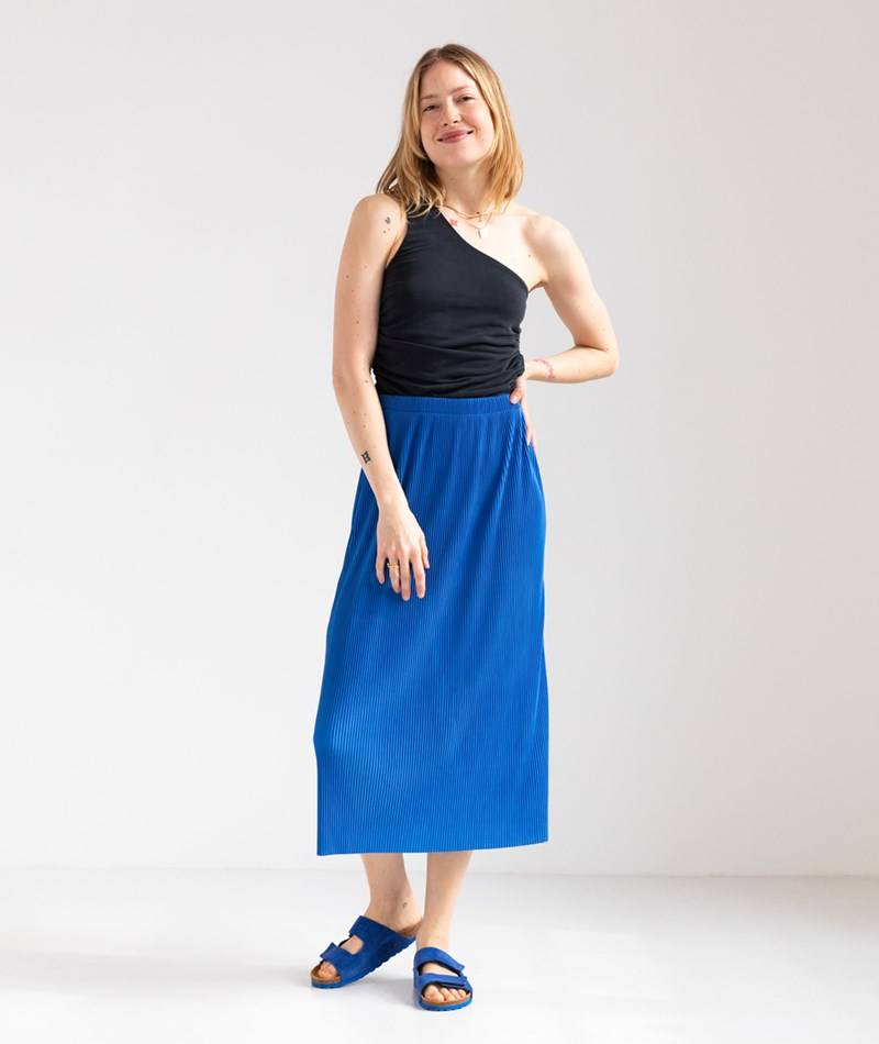 KAUF DICH GLüCKLICH Rock Blau aus recyceltem Polyester