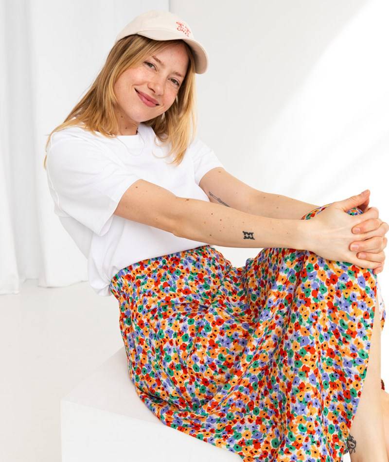 KAUF DICH GLüCKLICH Rock geblümt