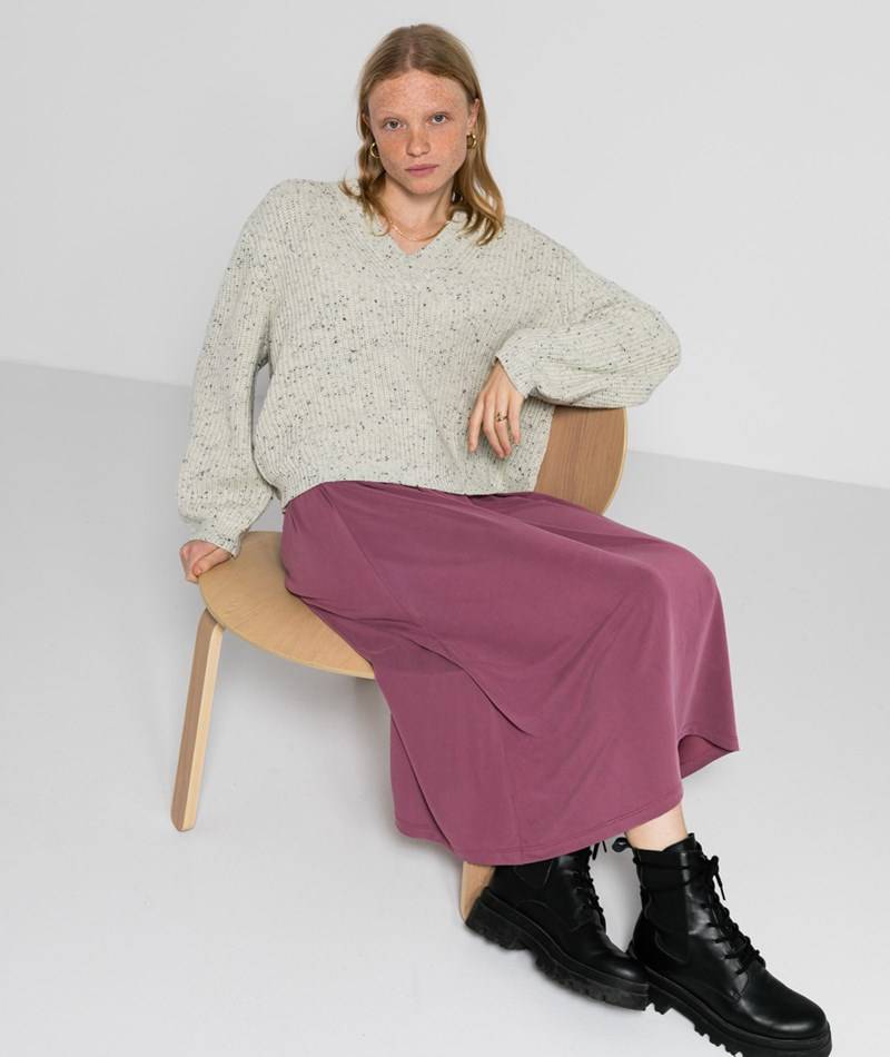 KAUF DICH GLüCKLICH Rock Lila aus Modal (TENCEL™)