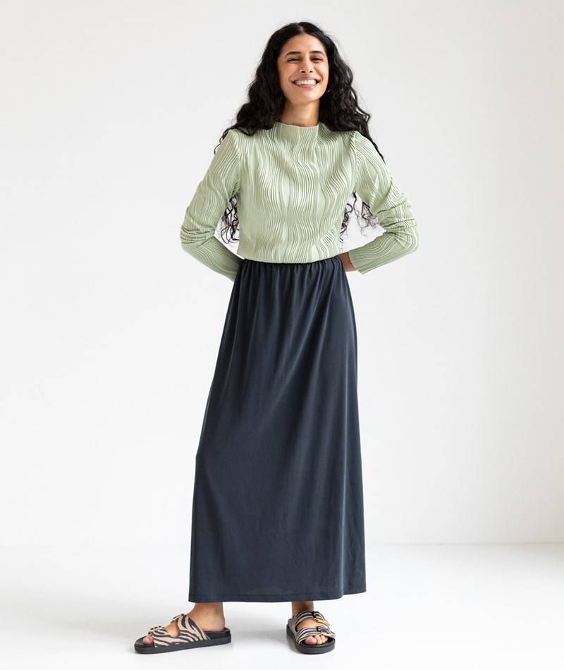 KAUF DICH GLüCKLICH Rock Schwarz aus Modal (TENCEL™)