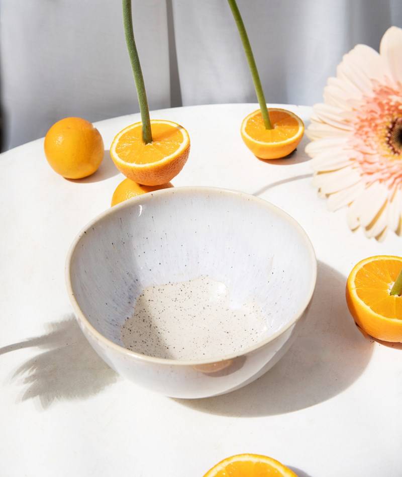 KAUF DICH GLüCKLICH Salatschüssel Vanilla gemustert