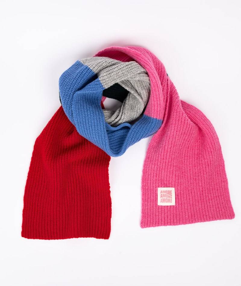 KAUF DICH GLüCKLICH Schal bunt