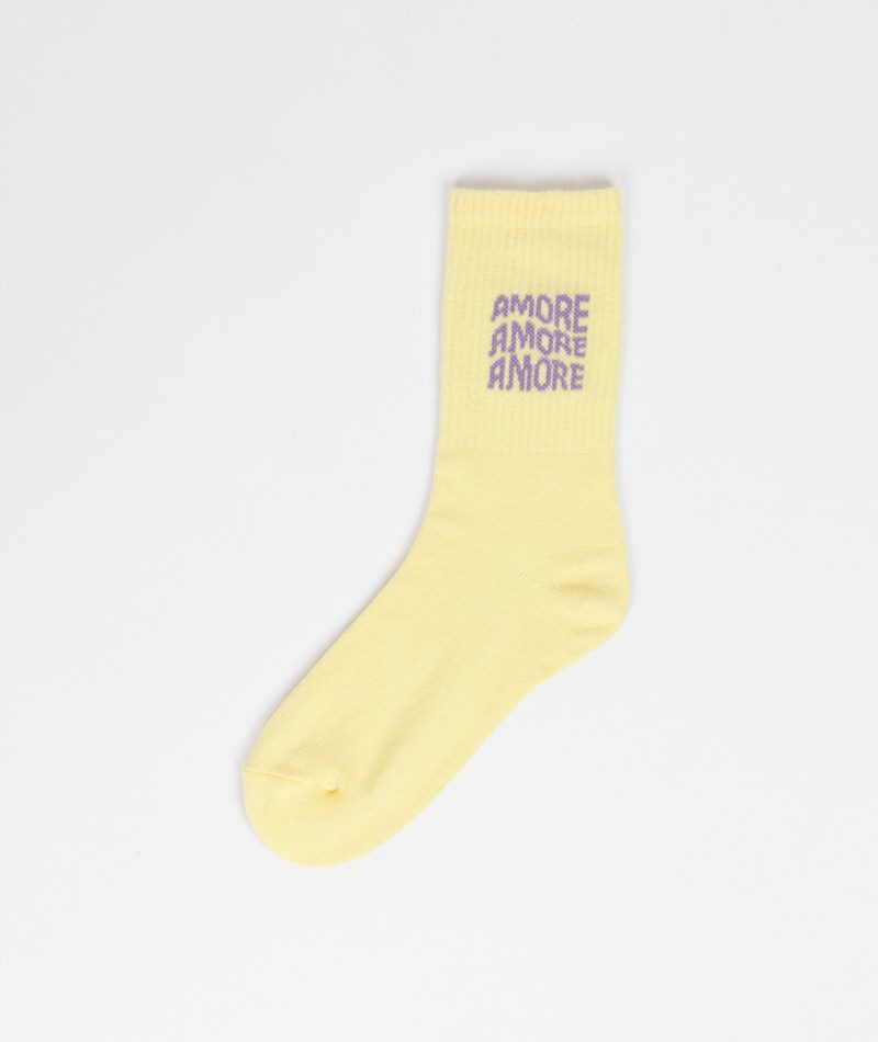KAUF DICH GLüCKLICH Socken Amore (Gr. 36-41) Gelb aus Bio-Baumwolle