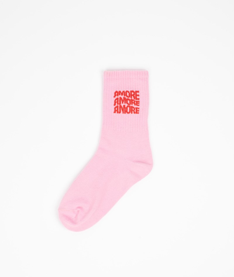 KAUF DICH GLüCKLICH Socken Amore (Gr. 36-41) Pink aus Bio-Baumwolle