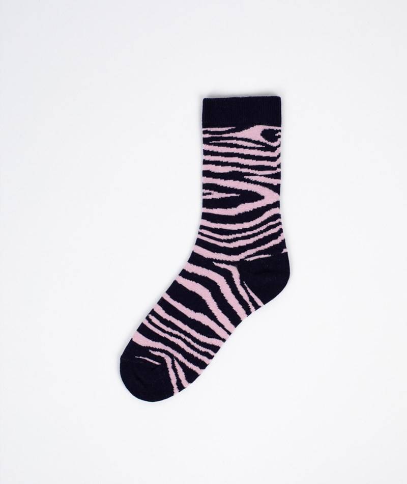 KAUF DICH GLüCKLICH Socken Zebra (Gr. 36-41) gemustert aus Bio-Baumwolle