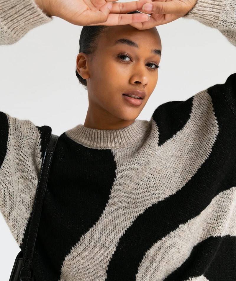 KAUF DICH GLüCKLICH Strickpullover gemustert