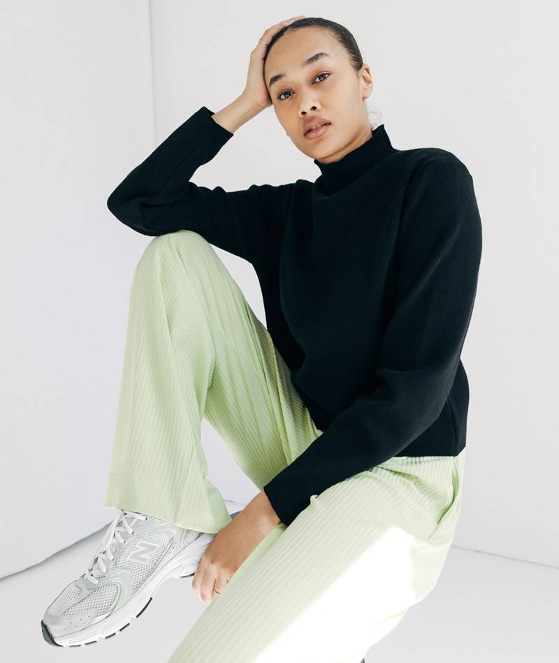 KAUF DICH GLüCKLICH Strickpullover Schwarz