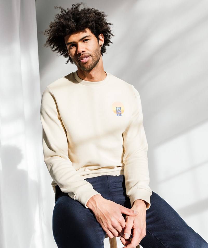 KAUF DICH GLüCKLICH Sweater Beige