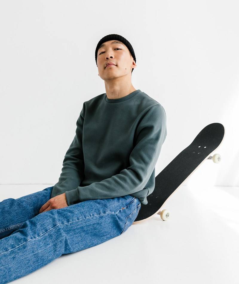 KAUF DICH GLüCKLICH Sweater Grün aus Bio-Baumwolle