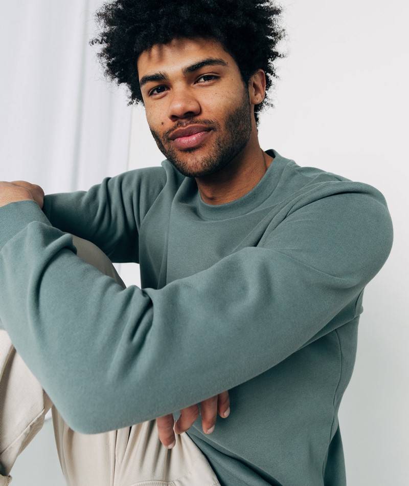 KAUF DICH GLüCKLICH Sweater Mint aus Bio-Baumwolle