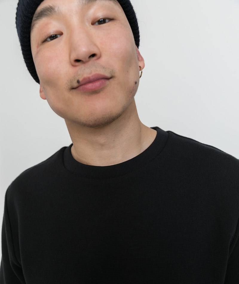 KAUF DICH GLüCKLICH Sweater Schwarz aus Bio-Baumwolle