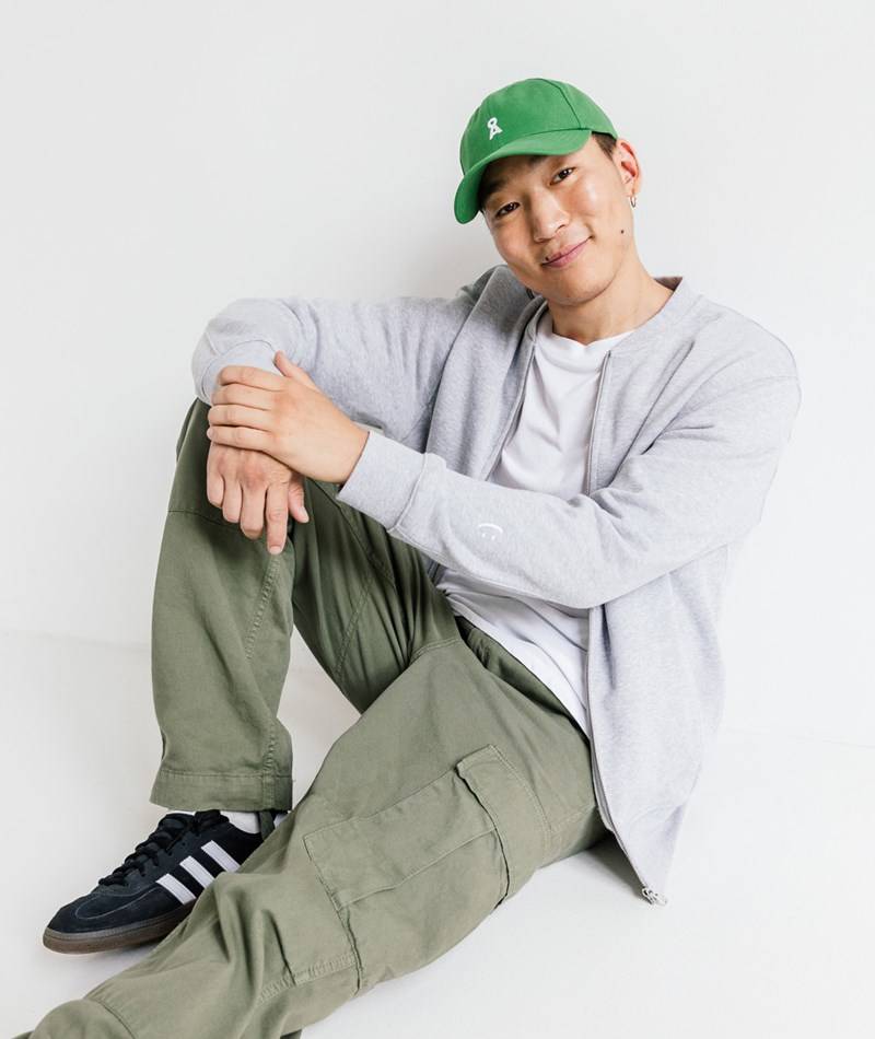 KAUF DICH GLüCKLICH Sweatjacke Grau aus Bio-Baumwolle