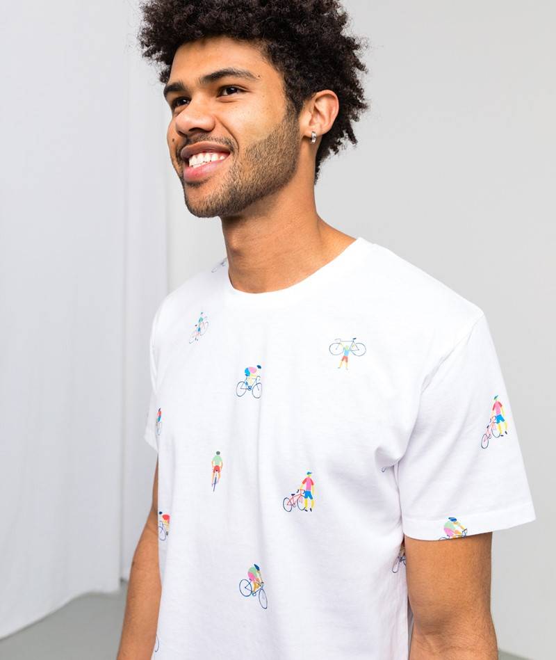 KAUF DICH GLüCKLICH T-Shirt Bikers Weiü