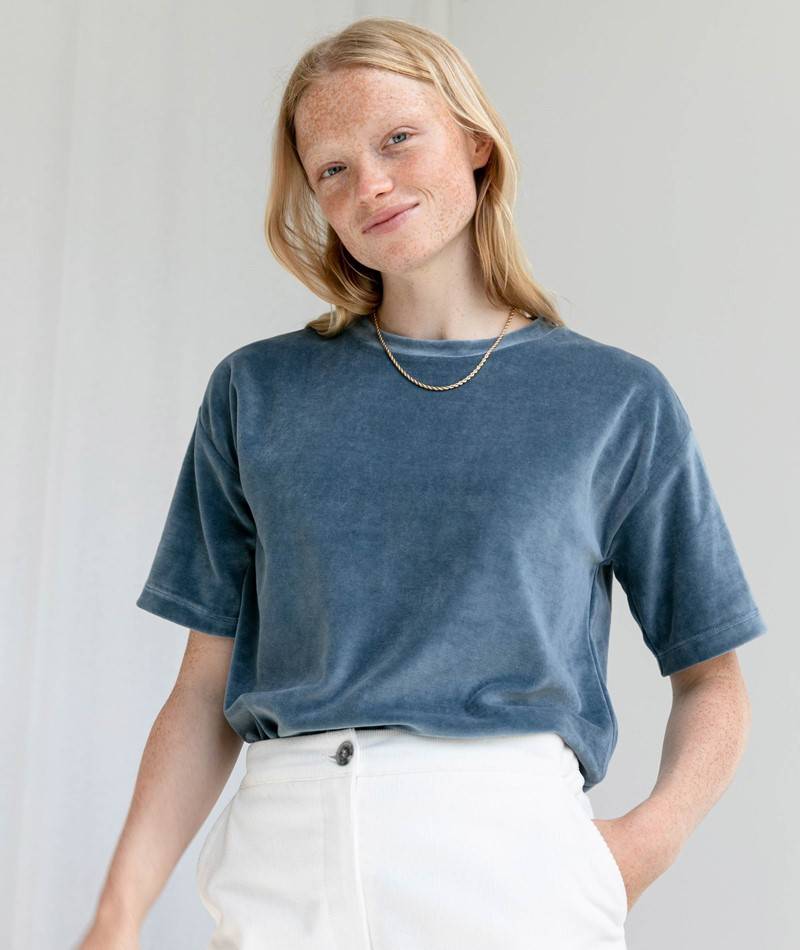 KAUF DICH GLüCKLICH T-Shirt blau