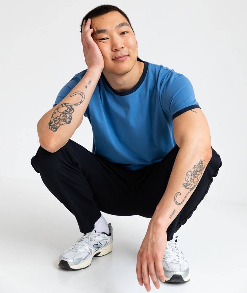 KAUF DICH GLüCKLICH T-Shirt Blau