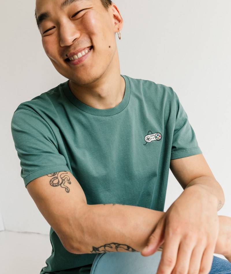 KAUF DICH GLüCKLICH T-Shirt Controller Grün