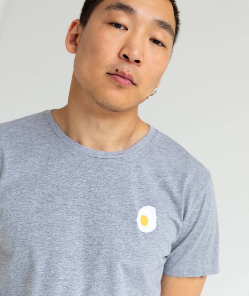 KAUF DICH GLüCKLICH T-Shirt Egg Grau