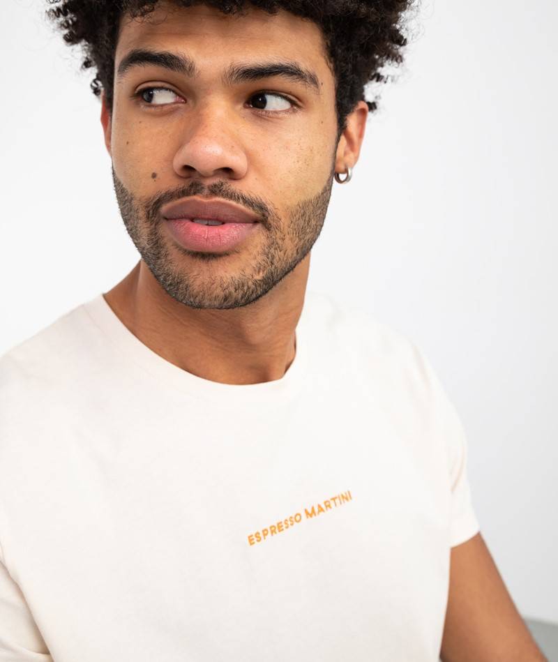 KAUF DICH GLüCKLICH T-Shirt Espresso Weiü