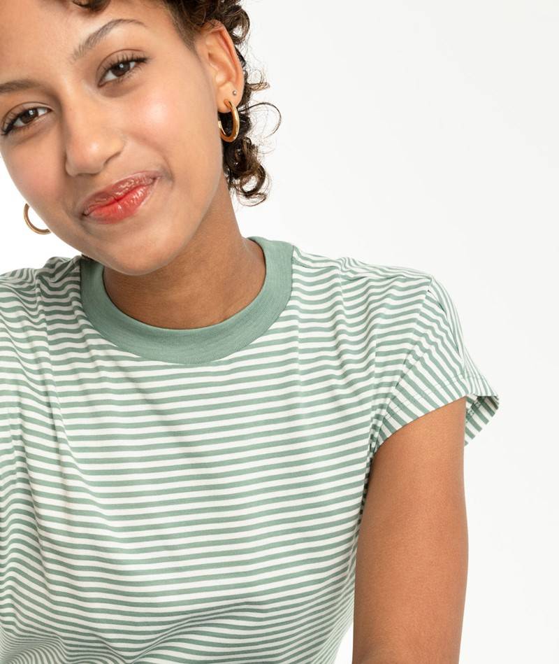 KAUF DICH GLüCKLICH T-Shirt gestreift aus Bio-Baumwolle