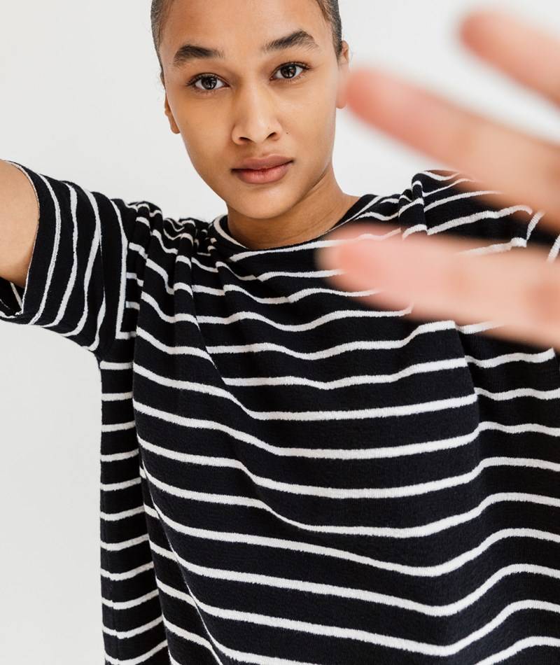 KAUF DICH GLüCKLICH T-Shirt gestreift