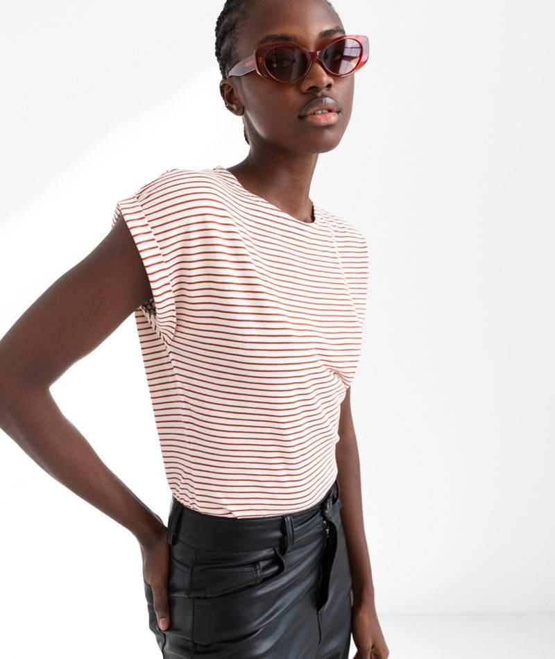 KAUF DICH GLüCKLICH T-Shirt gestreift