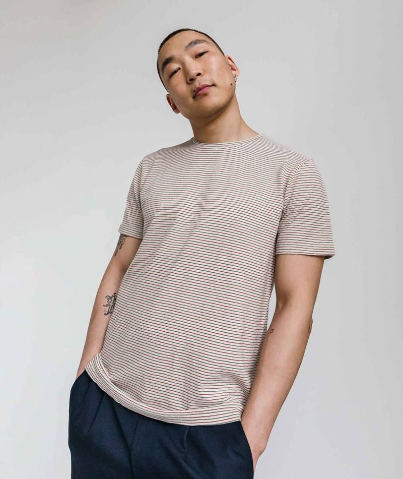 KAUF DICH GLüCKLICH T-Shirt gestreift