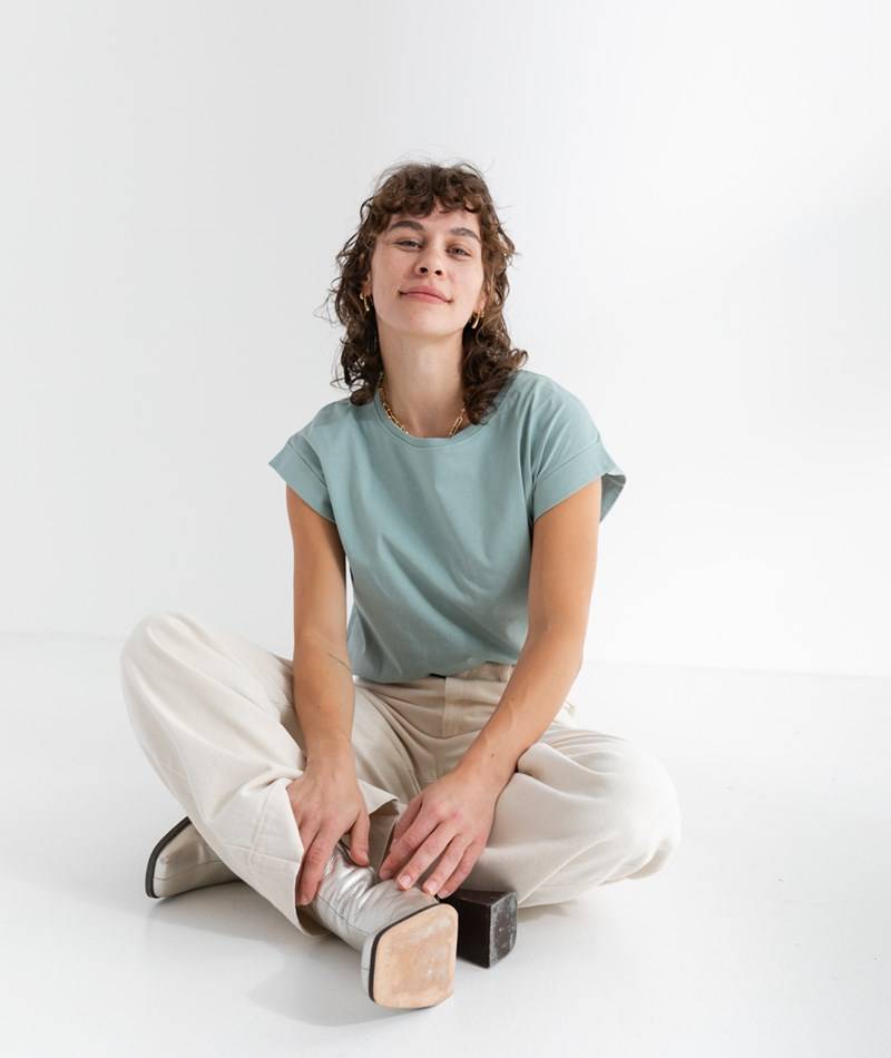 KAUF DICH GLüCKLICH T-Shirt Grün aus Bio-Baumwolle