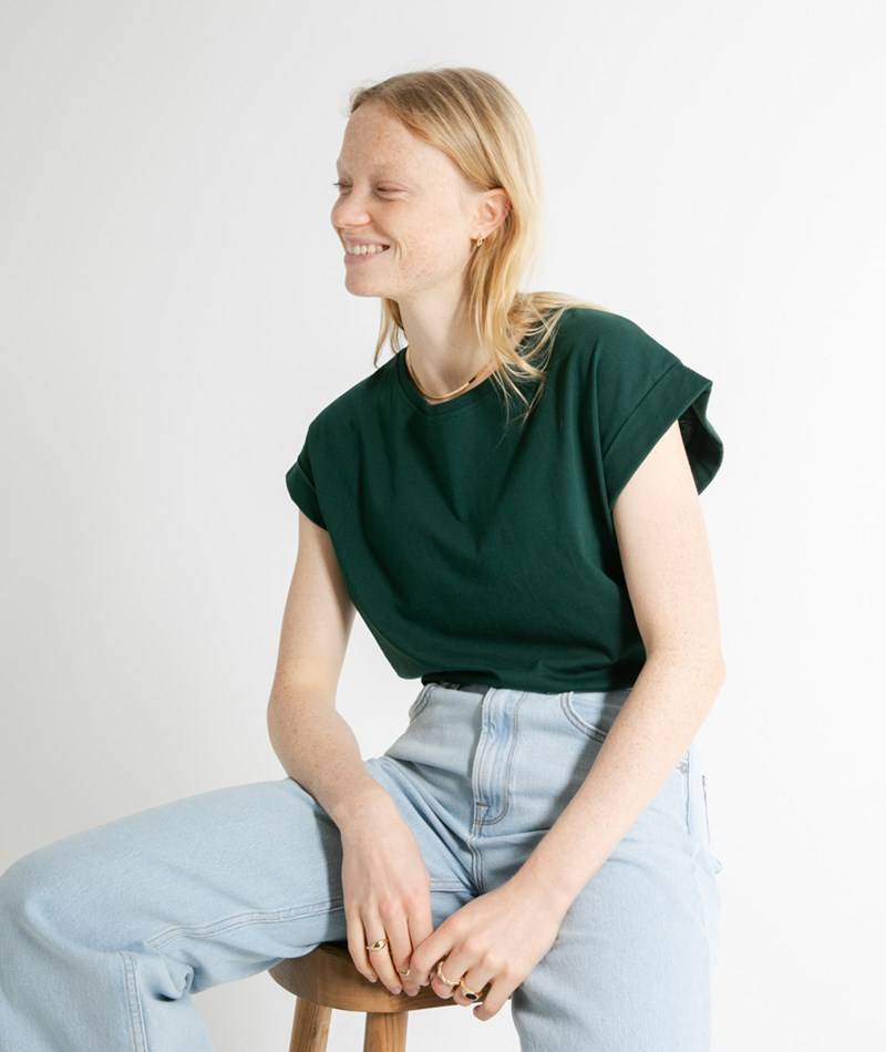 KAUF DICH GLüCKLICH T-Shirt Grün aus Bio-Baumwolle