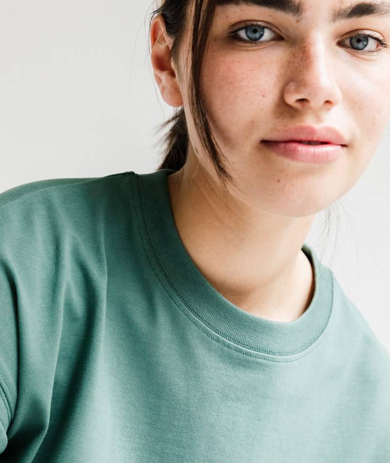 KAUF DICH GLüCKLICH T-Shirt Grün aus Bio-Baumwolle