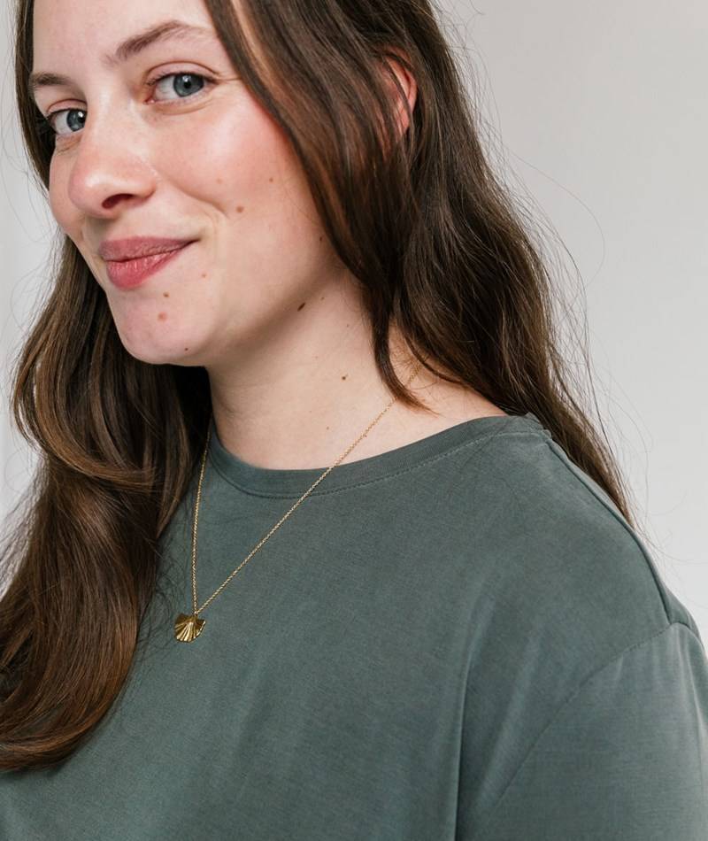 KAUF DICH GLüCKLICH T-Shirt Grün aus Modal (TENCEL™)