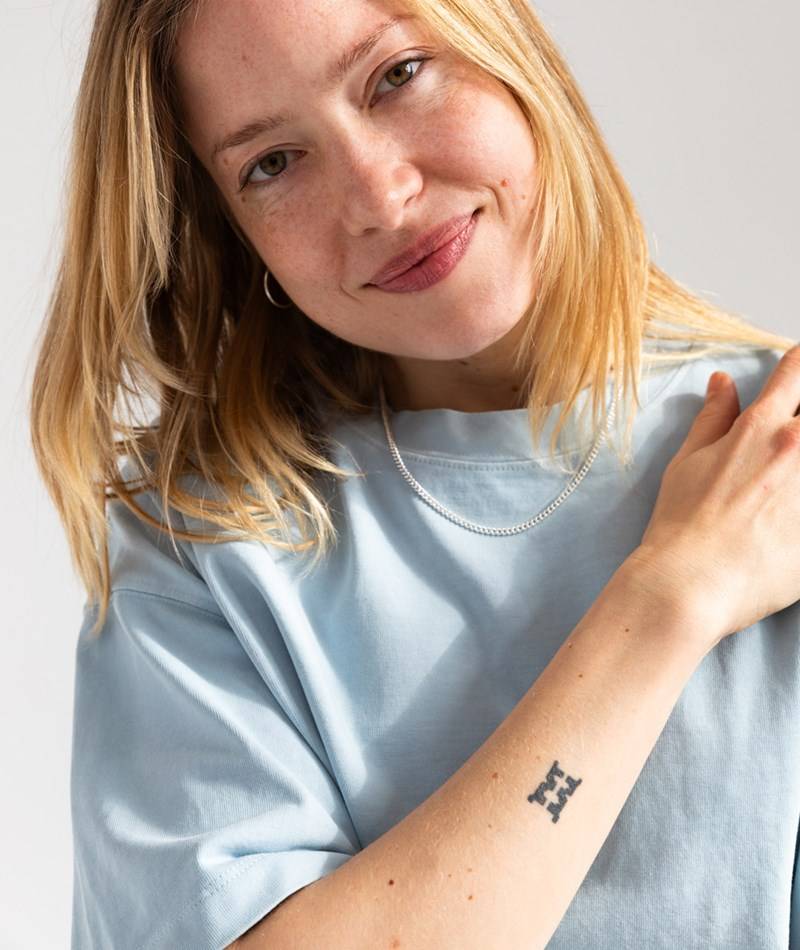 KAUF DICH GLüCKLICH T-Shirt Hellblau