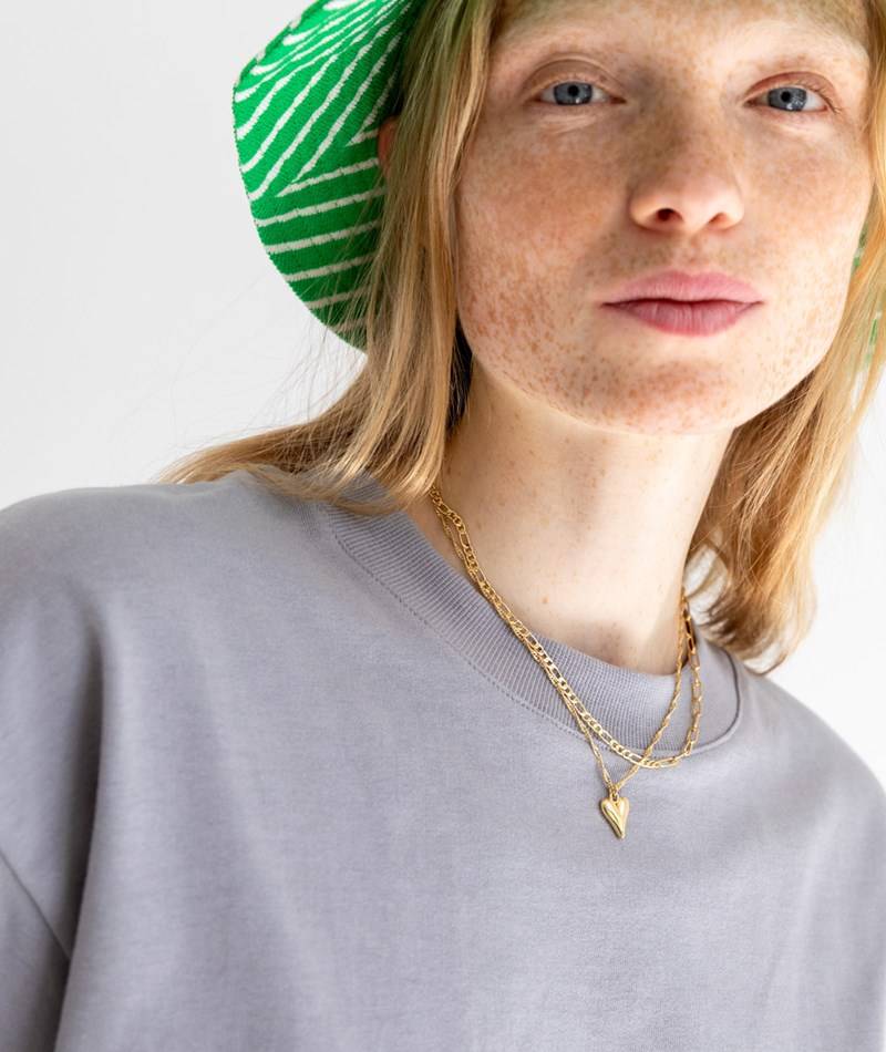 KAUF DICH GLüCKLICH T-Shirt Hellgrau aus Bio-Baumwolle