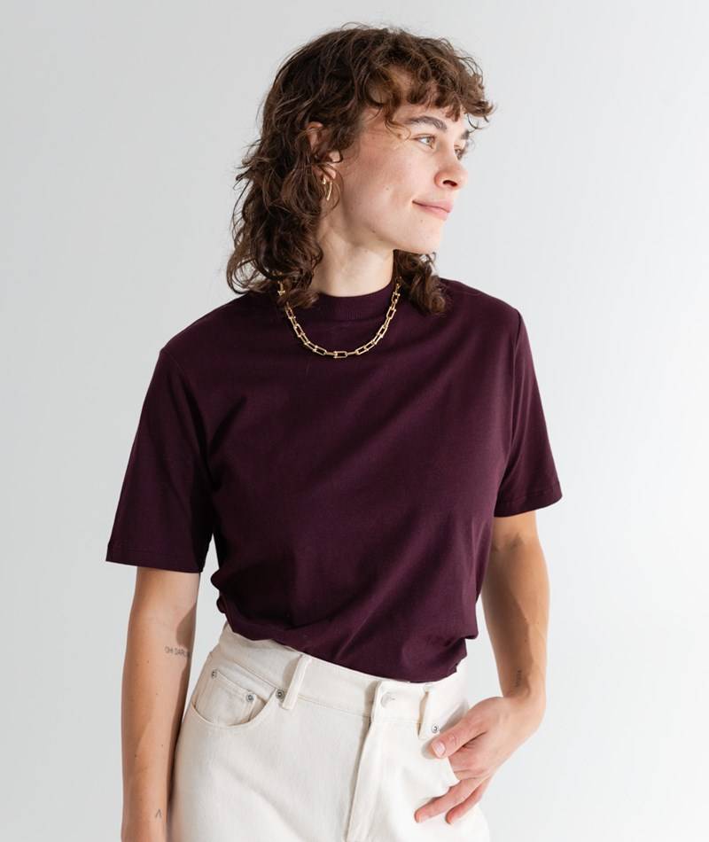 KAUF DICH GLüCKLICH T-Shirt Lila aus Bio-Baumwolle