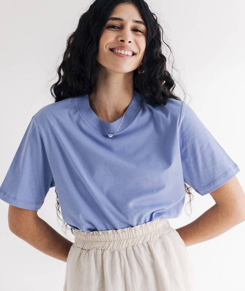 KAUF DICH GLüCKLICH T-Shirt Lila aus Bio-Baumwolle