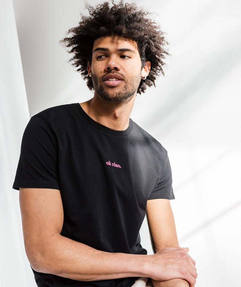 KAUF DICH GLüCKLICH T-Shirt Ok Ciao Schwarz